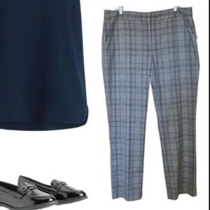Halogen Gray Plaid Trousers